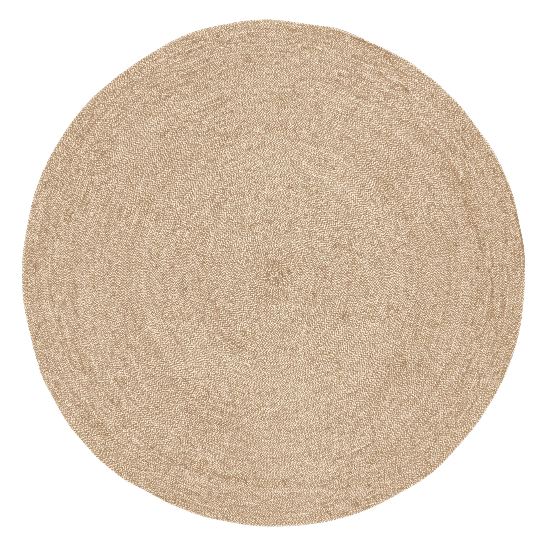 Alfombra Ella Ø125 cm, blanco-natural Dixie
