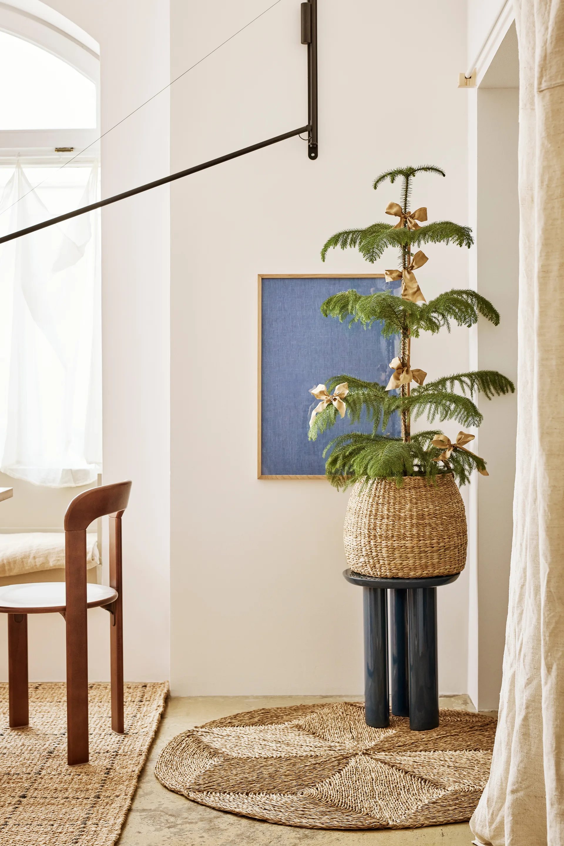 Alfombra Esther Star Ø120 cm, Natural Dixie