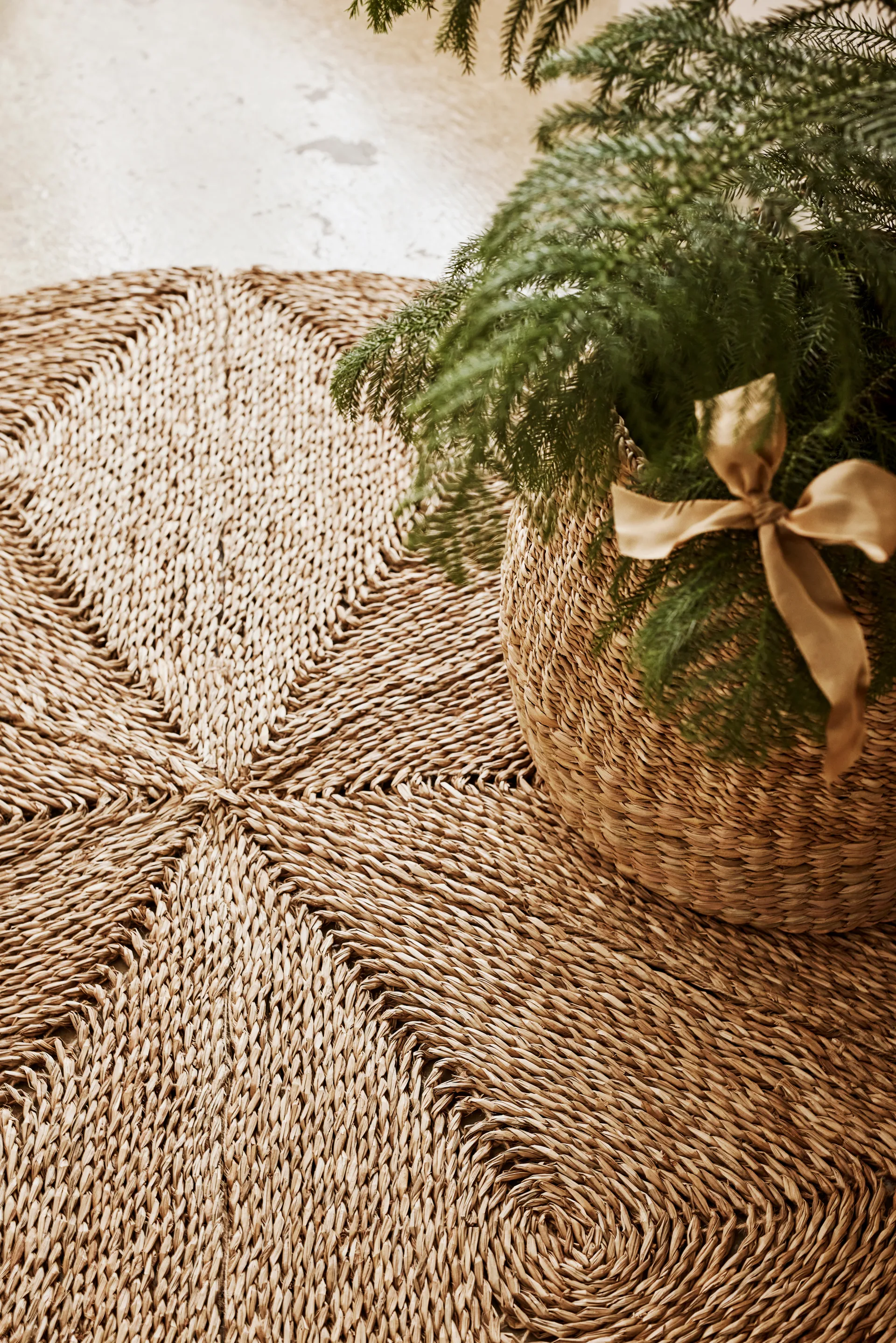 Alfombra Esther Star Ø120 cm, Natural Dixie