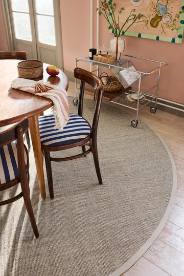 Alfombra redonda Jenny Sisal - Natural grey Ø250 cm - Dixie