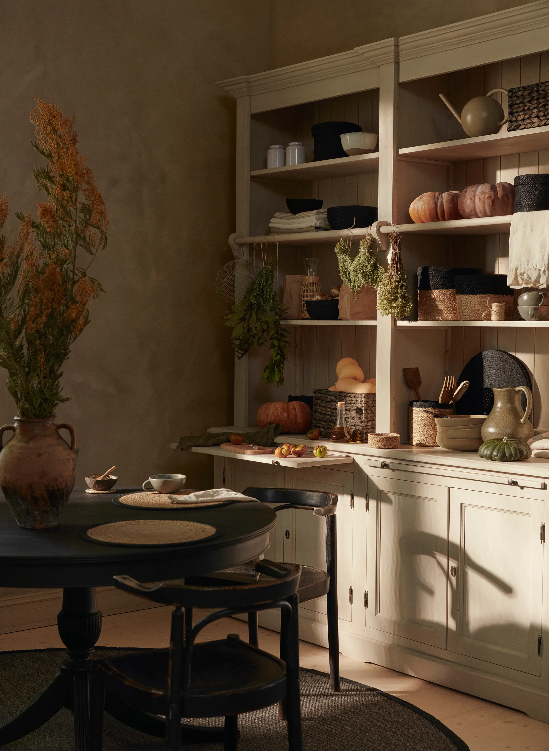 Alfombra redonda Jenny Sisal, Negro Ø250 cm Dixie