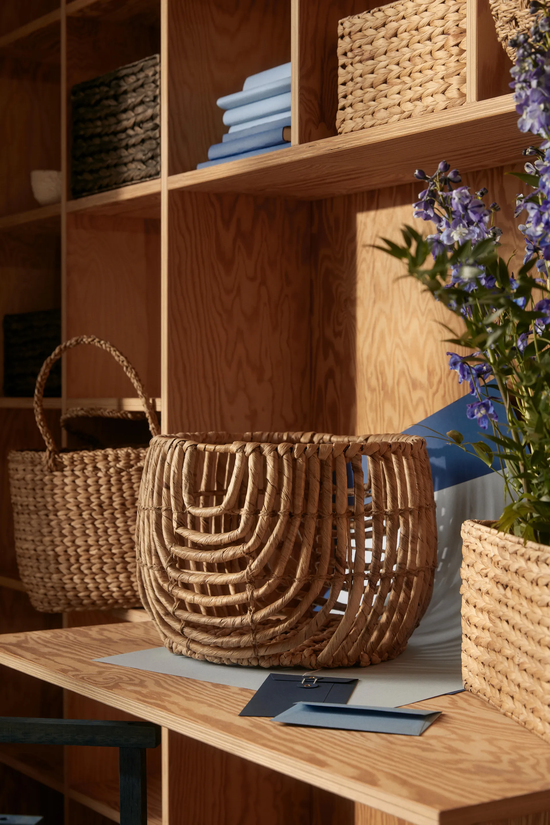 Cesta de almacenamiento Lily pequeña, 3 piezas, Natural Dixie