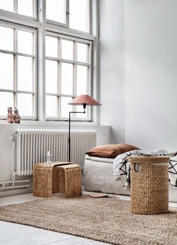 Cesta de ropa Lily redonda, 2 piezas - Natural - Dixie