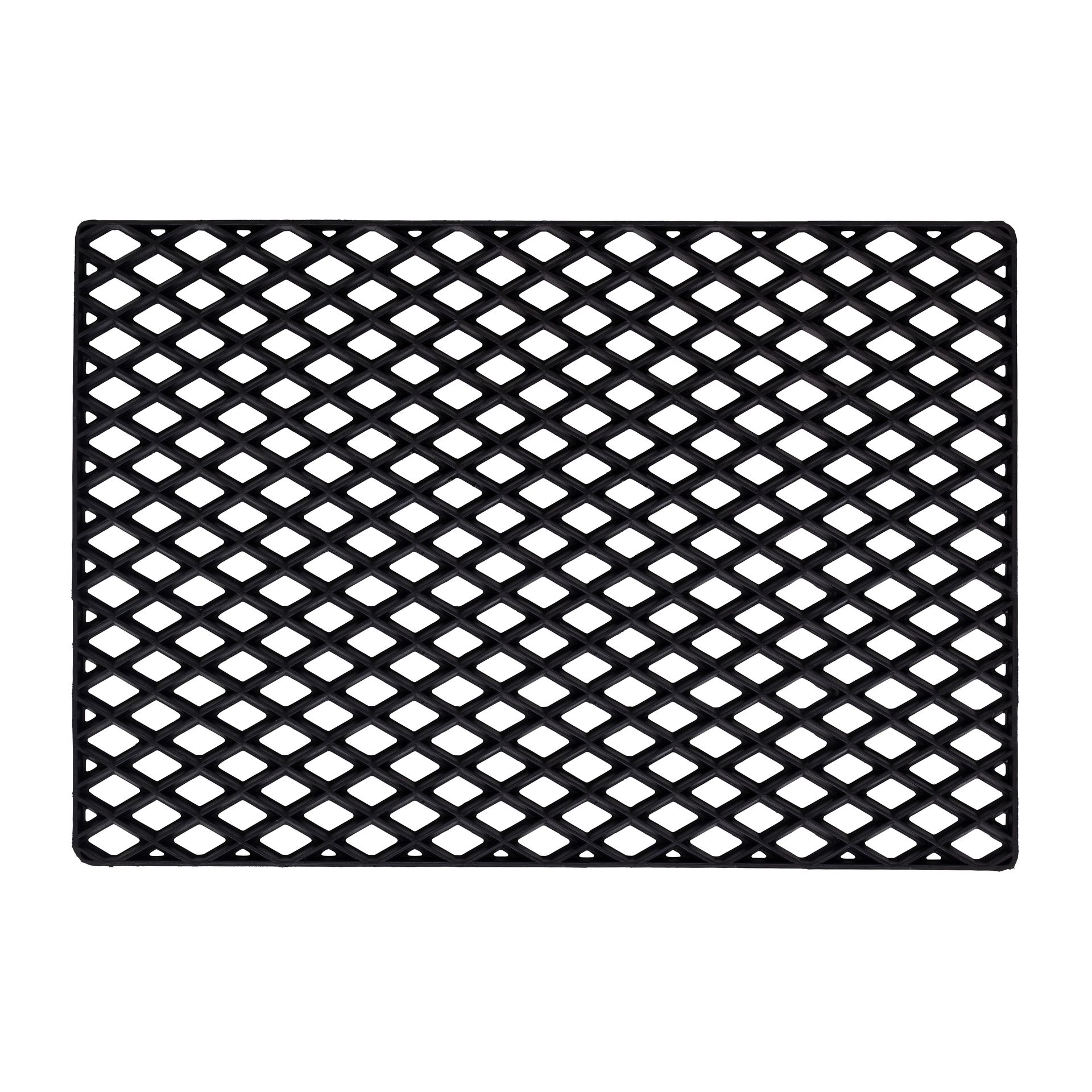 Felpudo Black grid, 60x90 cm Dixie