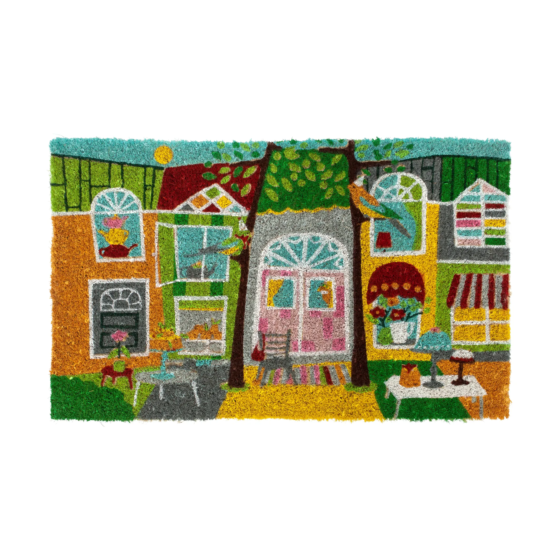 Felpudo Coir, Garden party, 45x75 cm Dixie