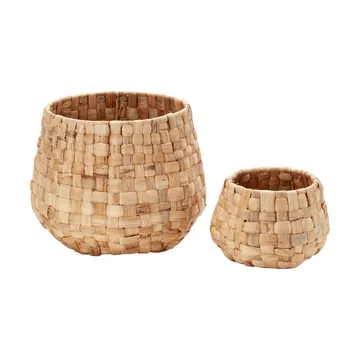 Maceta exterior Lily Panamá, 2 piezas - Natural - Dixie