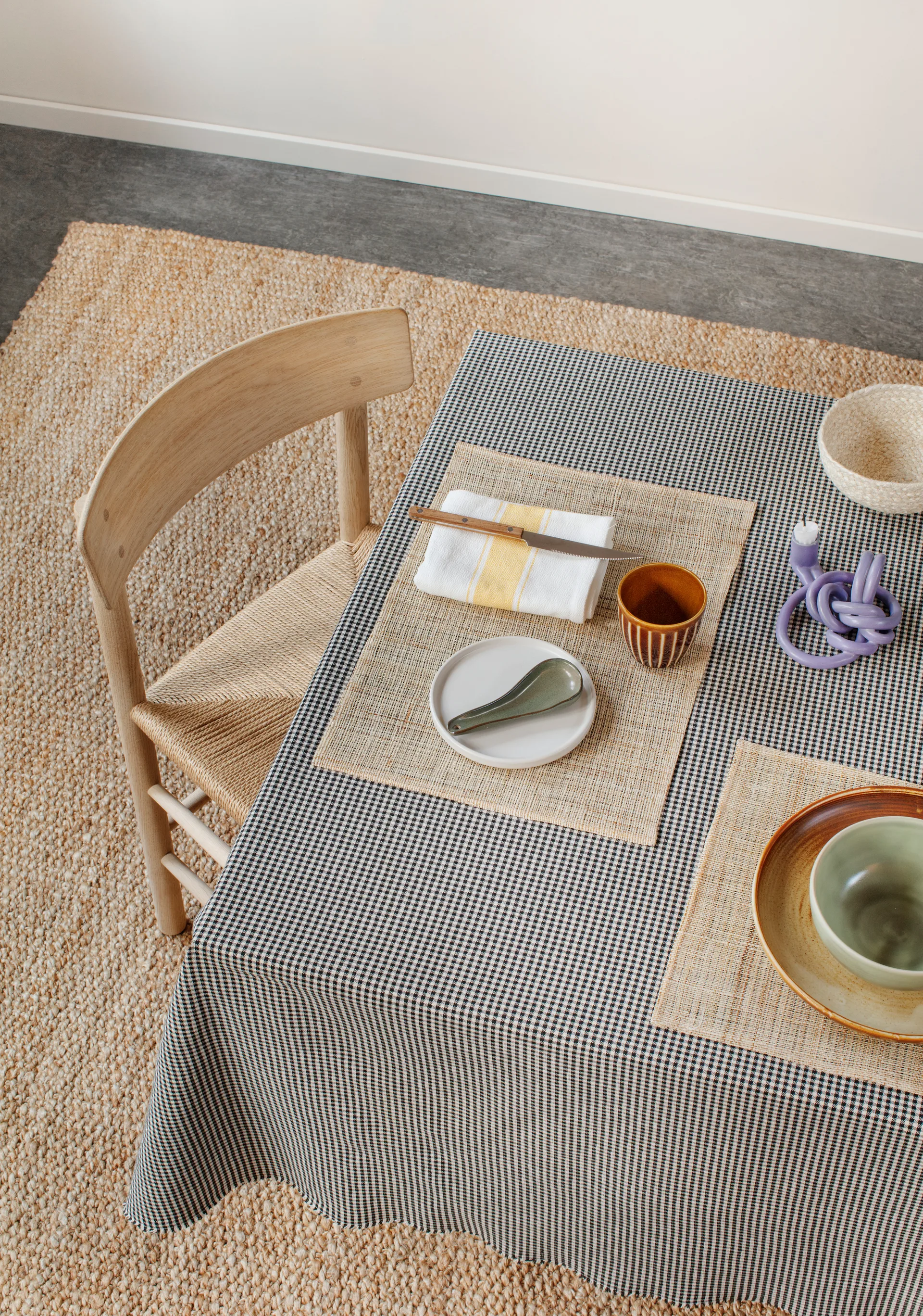 Mantel individual de lino Dixie, Natural Dixie