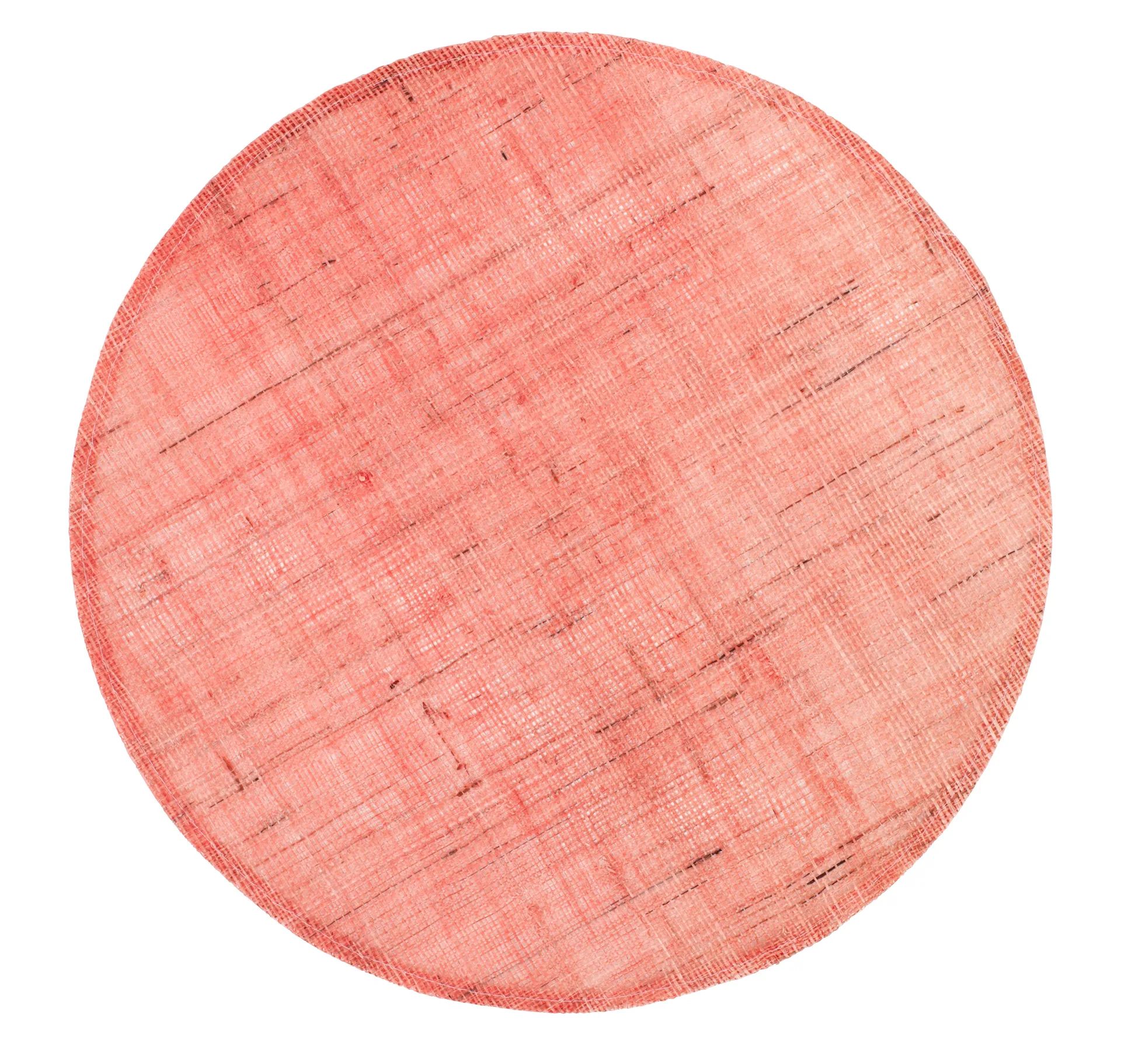 Mantel individual de lino Dixie, redondo, Soft coral Dixie