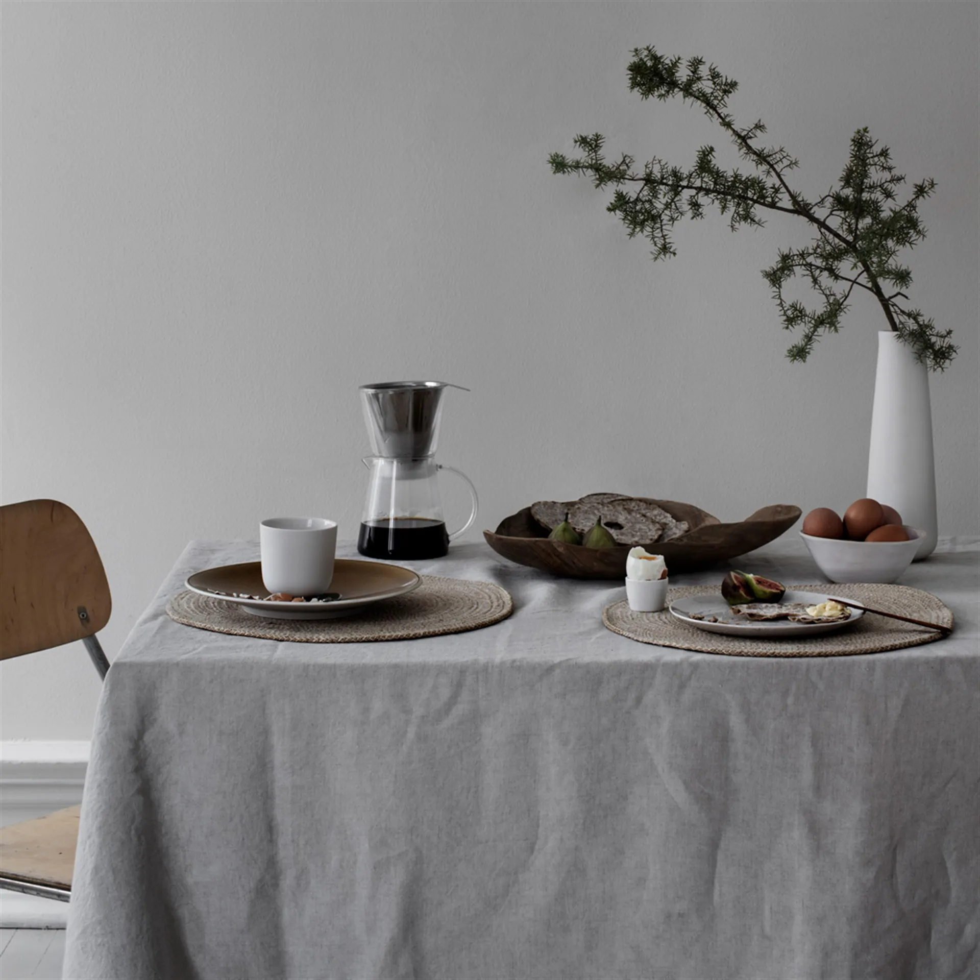 Mantel individual Ella Ø38 cm, natural Dixie