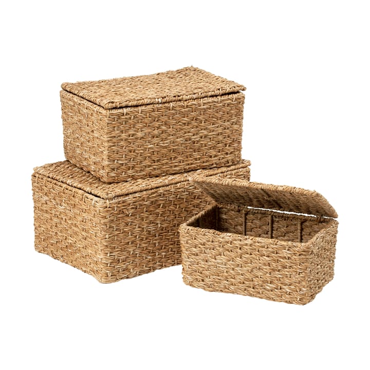 Set de 3 cestas con asa Esther - Natural - Dixie