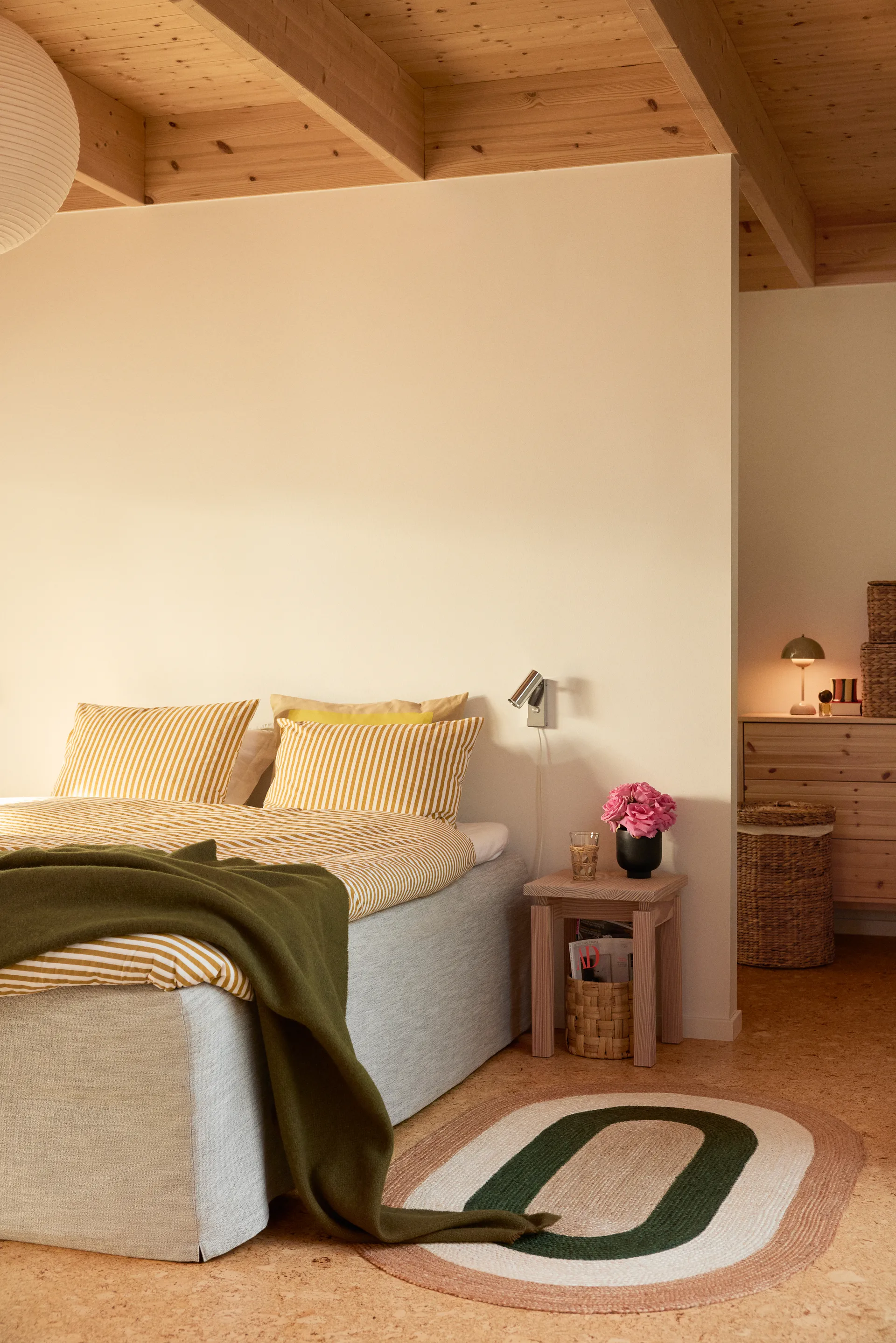 Set de 3 cestas de almacenamiento Lily cylinder panama, Natural Dixie