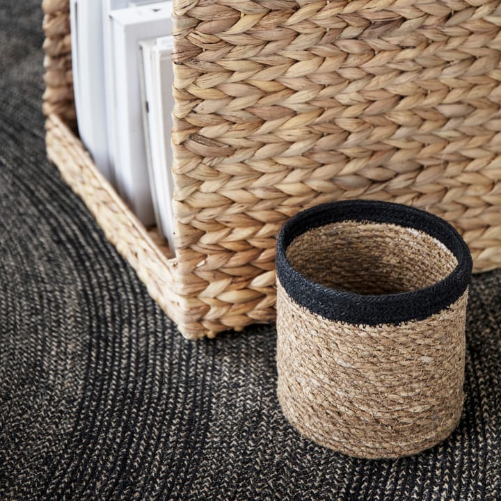 Set de 3 cestas Emil small, natural-negro Dixie
