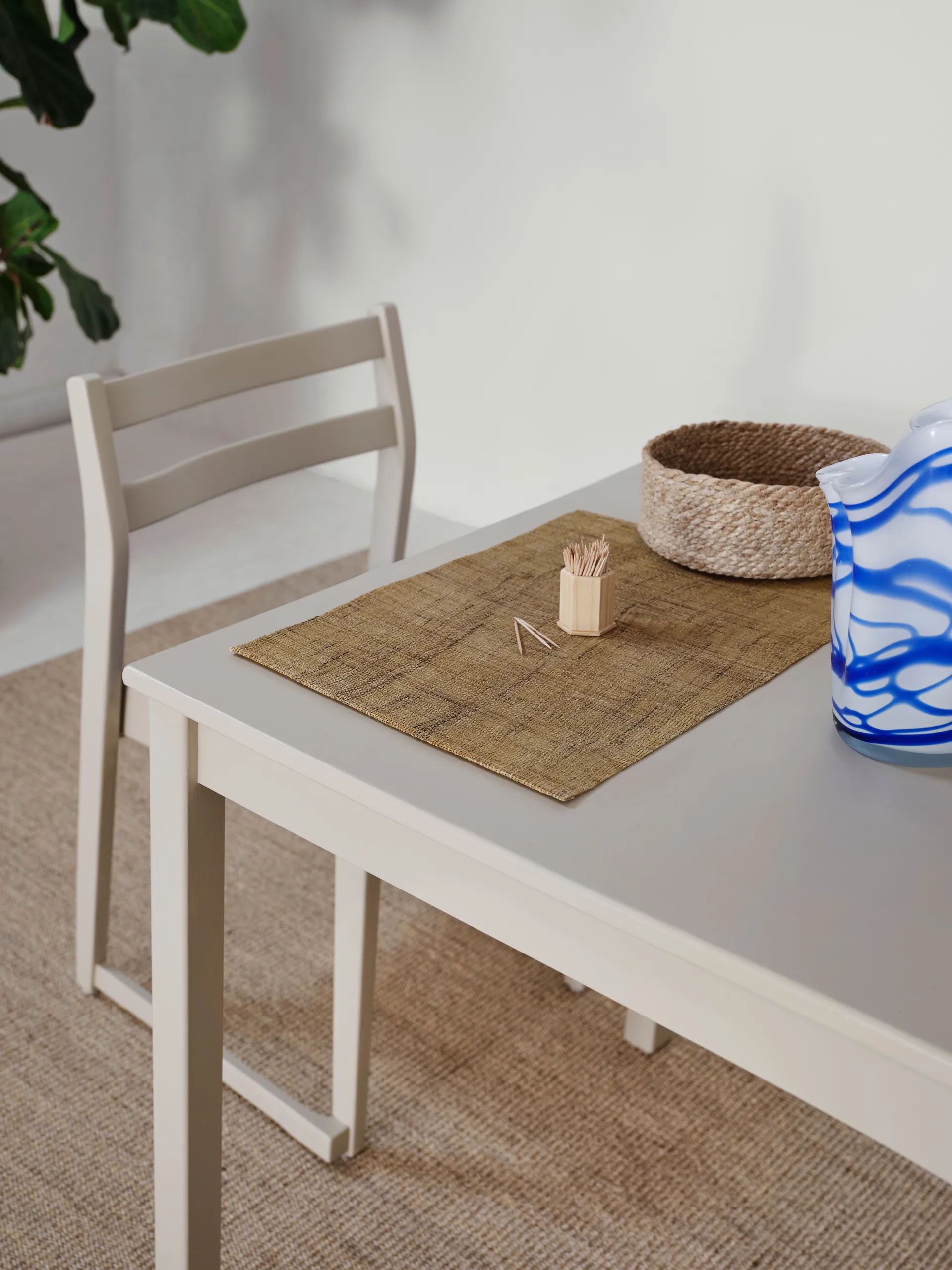 Set de 3 paneras Twisted, Natural-gris Dixie