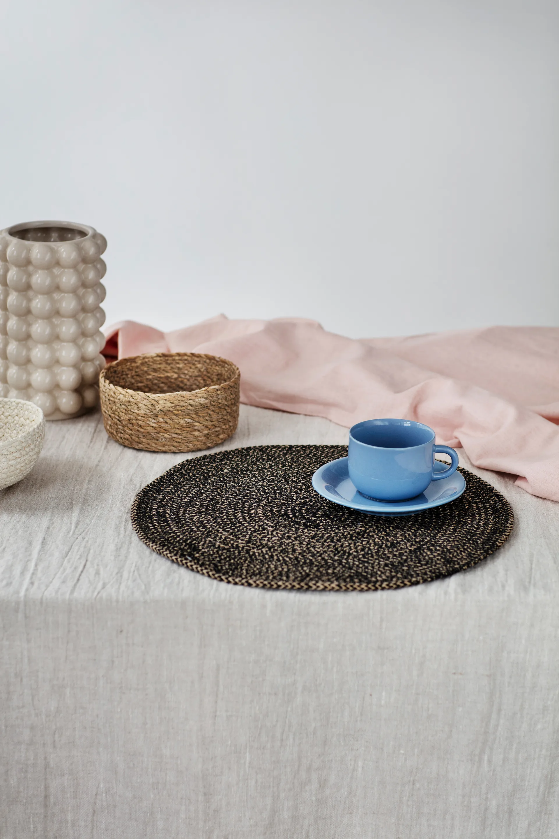 Set de 4 cestas Emil algas marinas small, Natural Dixie