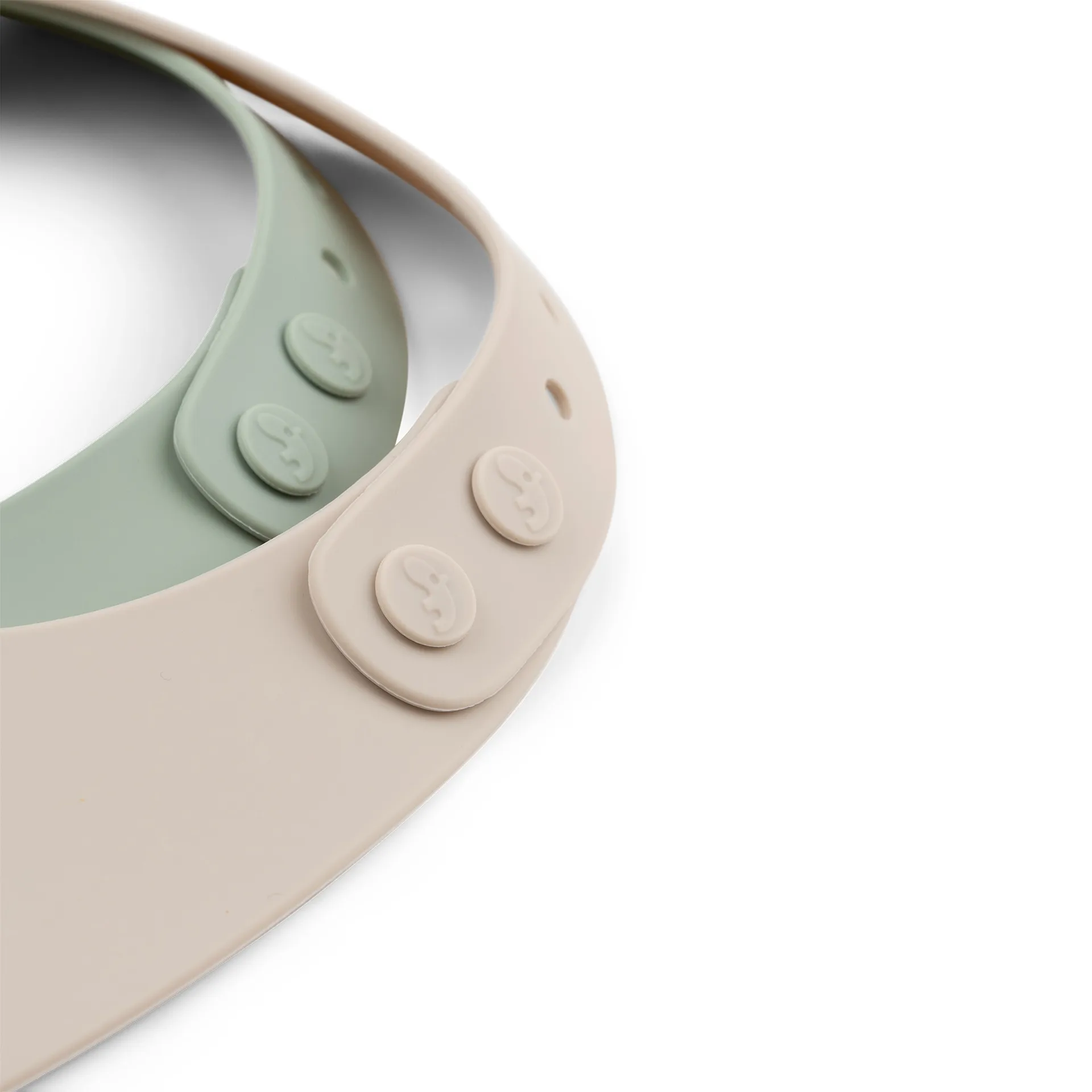 Baberos Lalee 2-pack, Sand-green Done by deer