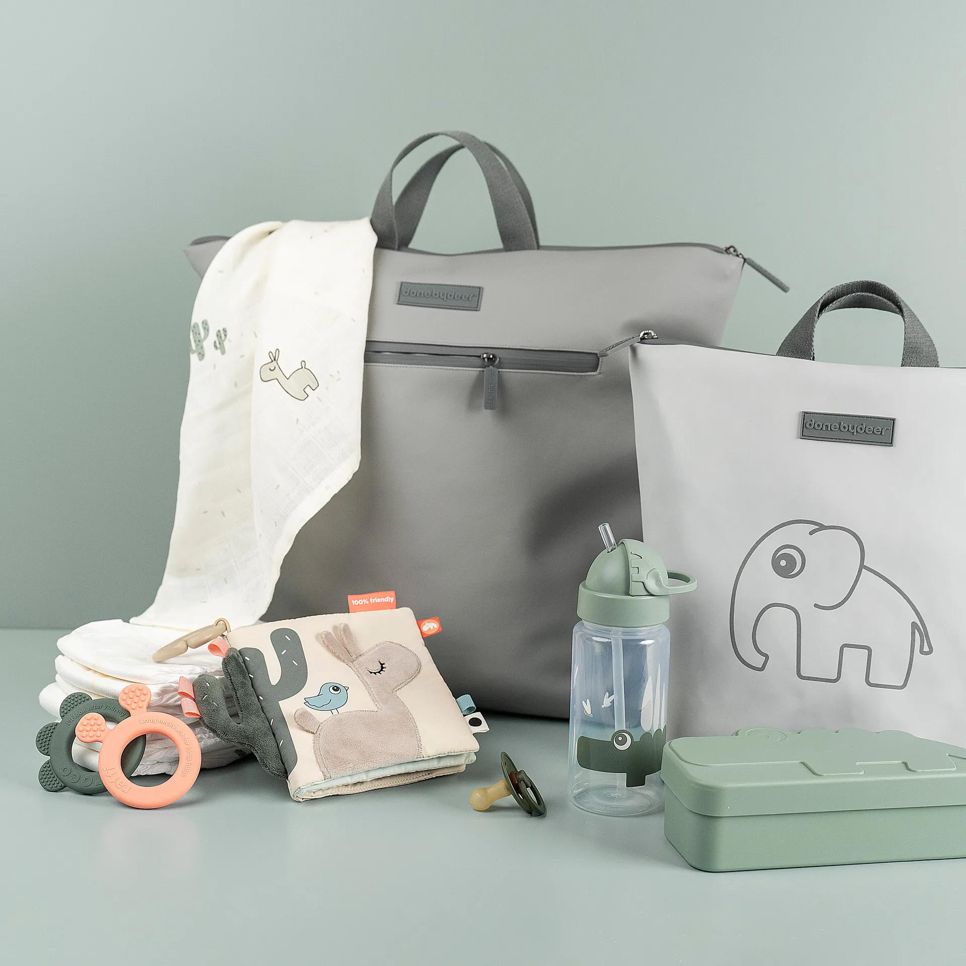 Fiambrera Croco kiddish, Green Done by deer