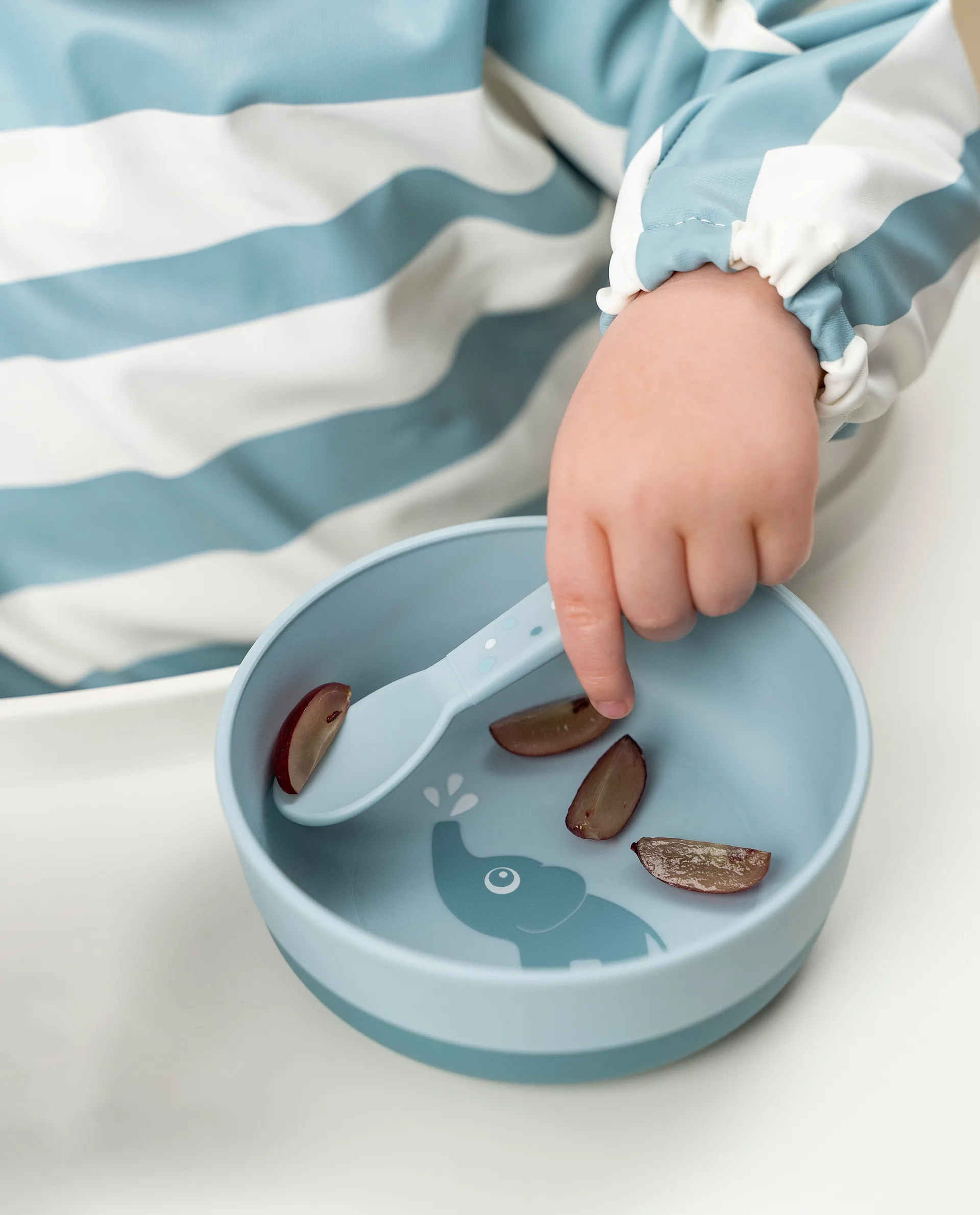 Juego de cubiertos Happy Dots foodie 3 piezas, Blue Done by deer