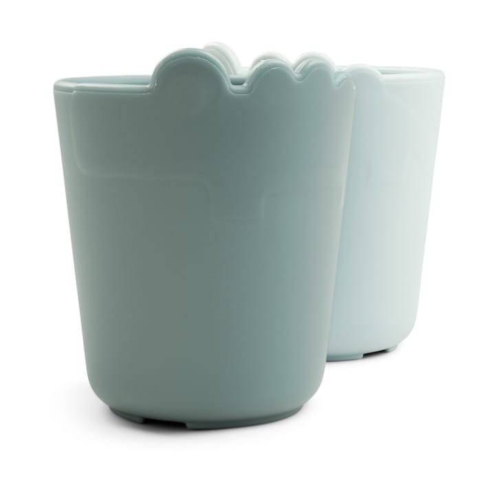 Minivasos Croco kiddish 10 cl, 2-pack, Blue Done by deer