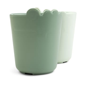Minivasos Croco kiddish 10 cl, 2-pack - Green - Done by deer