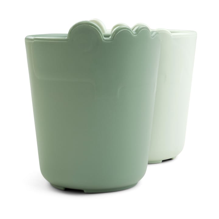 Minivasos Croco kiddish 10 cl, 2-pack, Green Done by deer