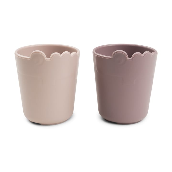 Minivasos Croco kiddish 10 cl, 2-pack - Powder - Done by deer