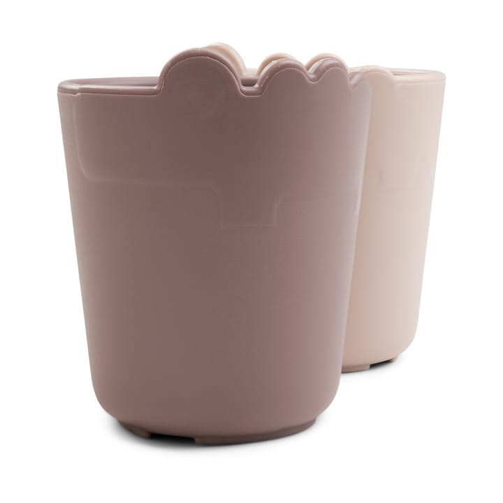 Minivasos Croco kiddish 10 cl, 2-pack, Powder Done by deer