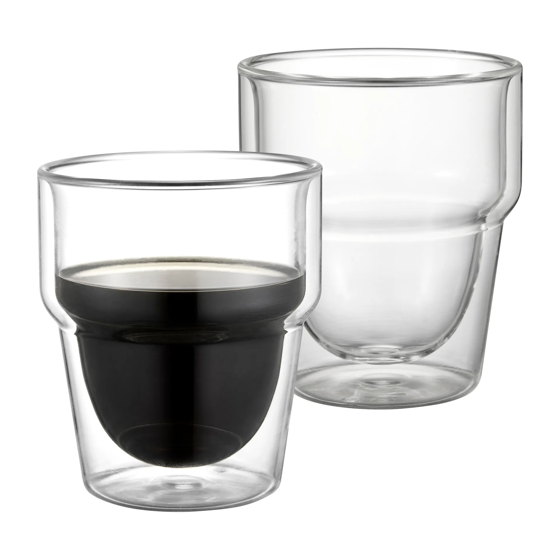 2 Tazas de café Kenya 32 cl, Vidrio Dorre