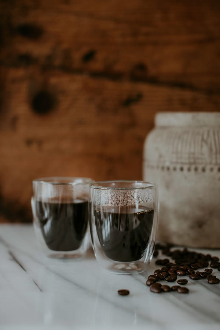 2 Tazas Lungo Kari, vidrio Dorre