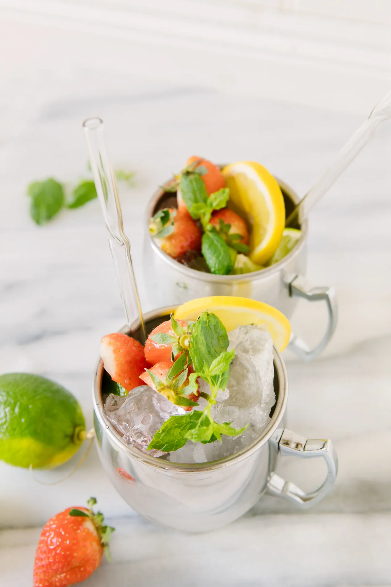 4 Pajitas de vidrio Dora 21 cm, recto Dorre