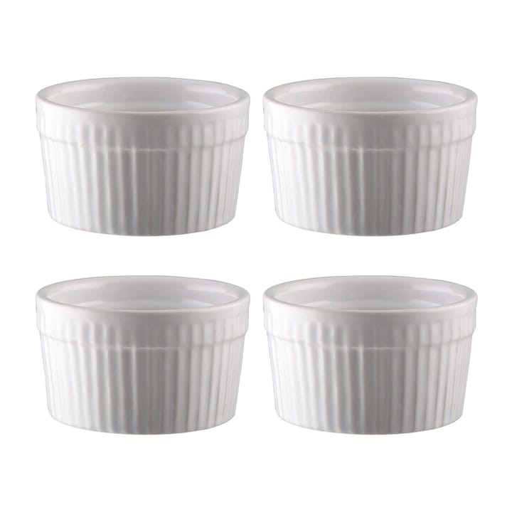 4 Tazones de soufflé Fire Ø 9 cm - blanco - Dorre