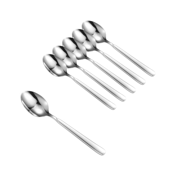 6 Cucharas de postre Elisabeth - acero inoxidable - Dorre