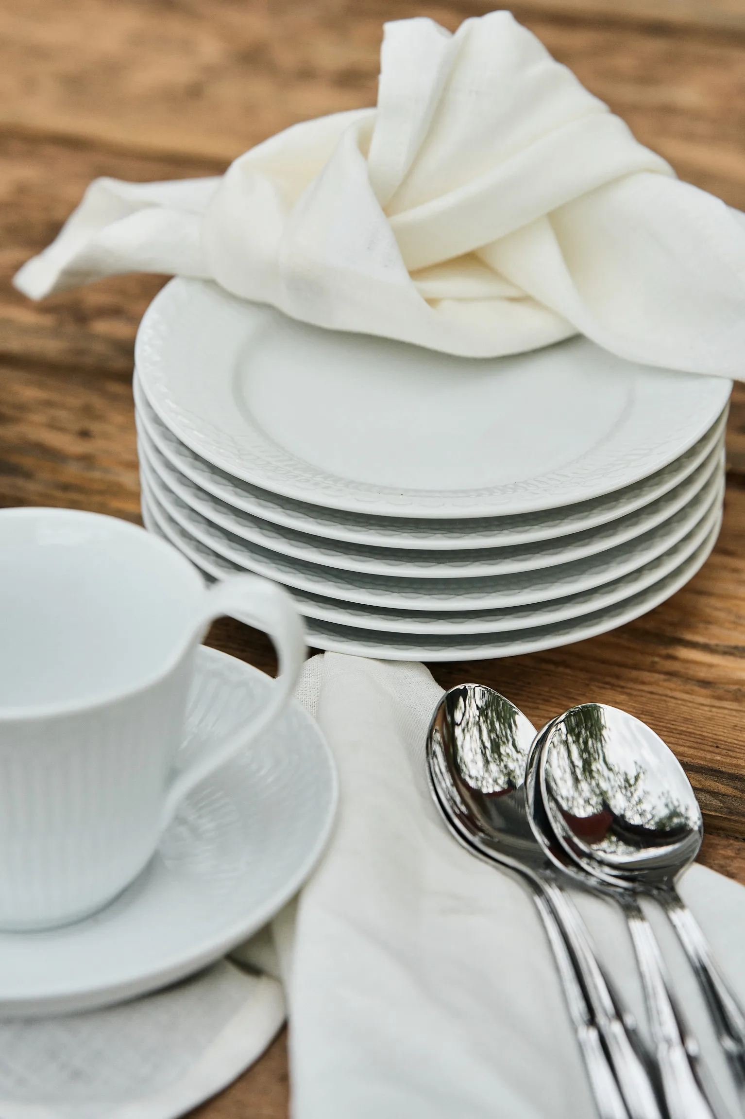 6 Cucharas de postre New England, acero inoxidable Dorre