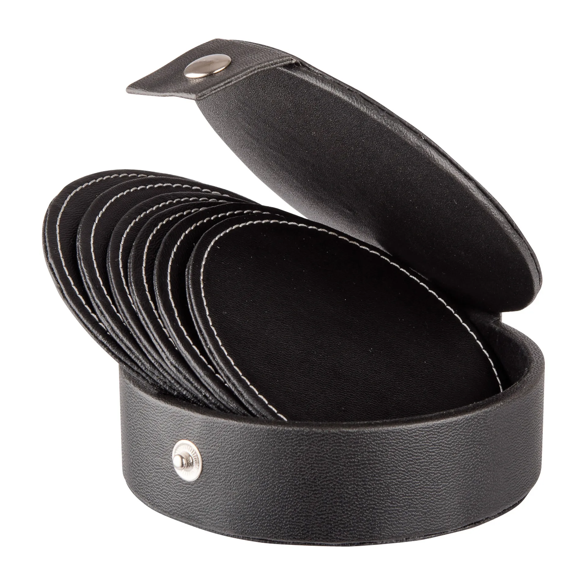 6 Posavasos Visby Ø10 cm, negro Dorre