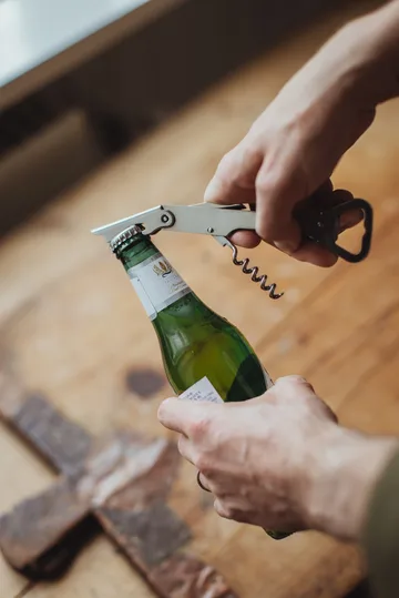 Abrebotellas y sacacorchos Varda 14,5 cm - Acero inoxidable - Dorre