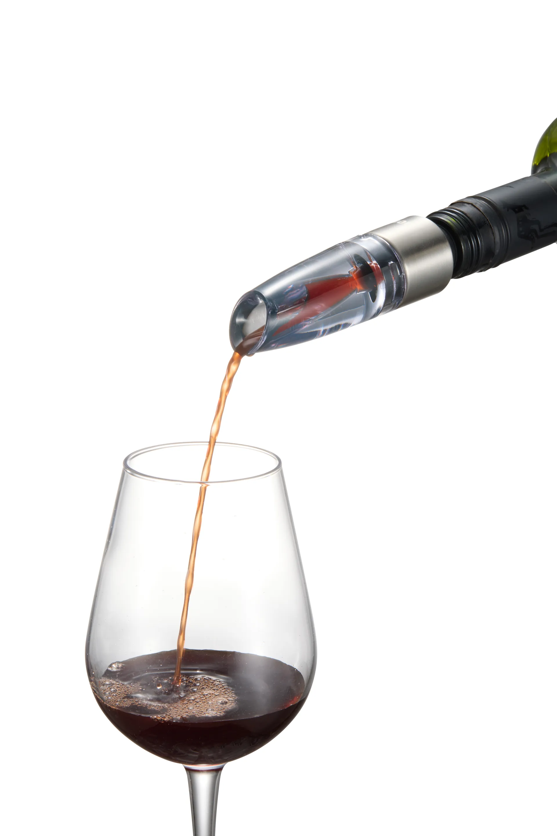 Aireador y tapón de vino Verne, Negro Dorre