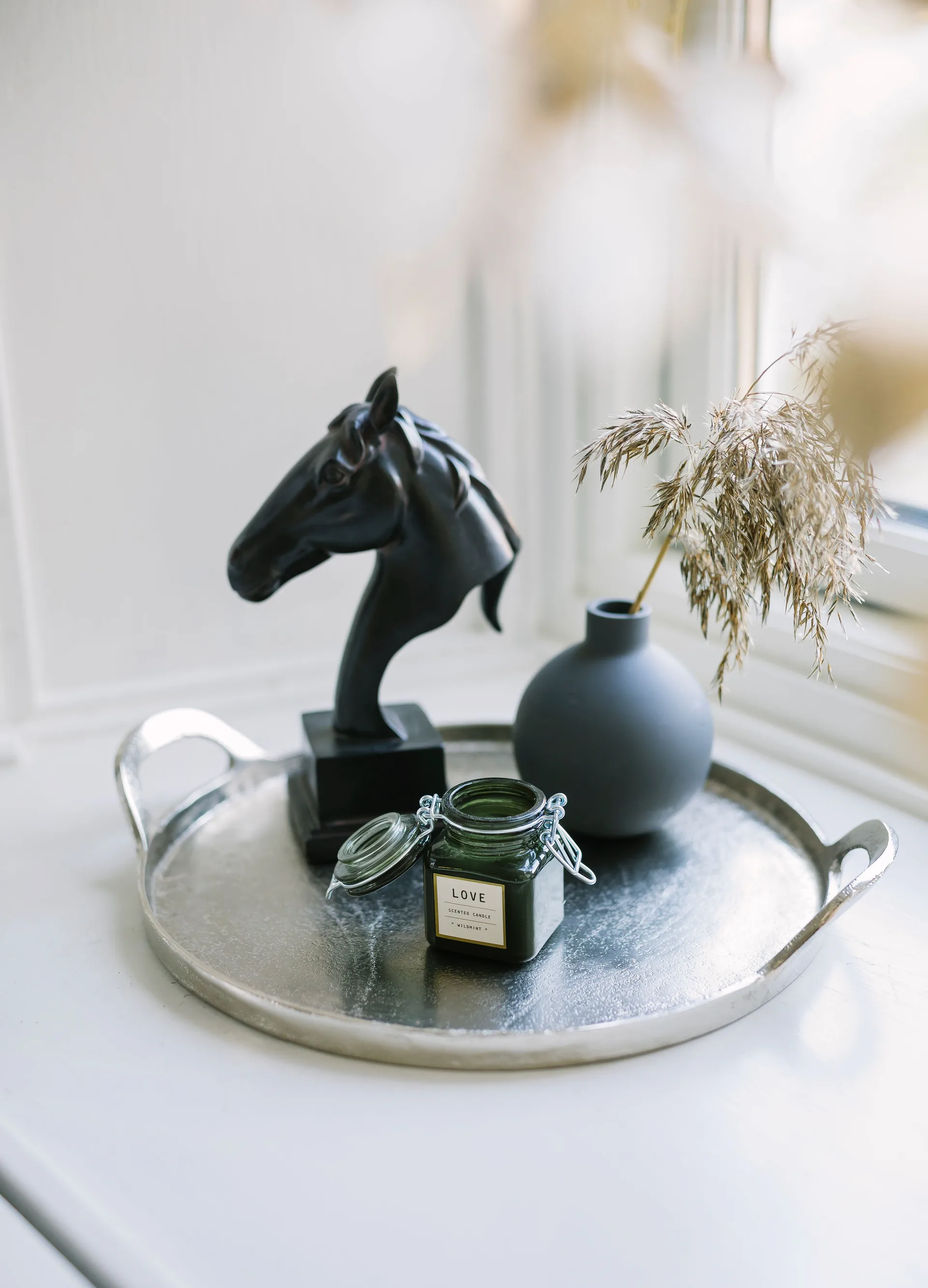 Bandeja de servir Saba Ø34 cm, aluminio Dorre