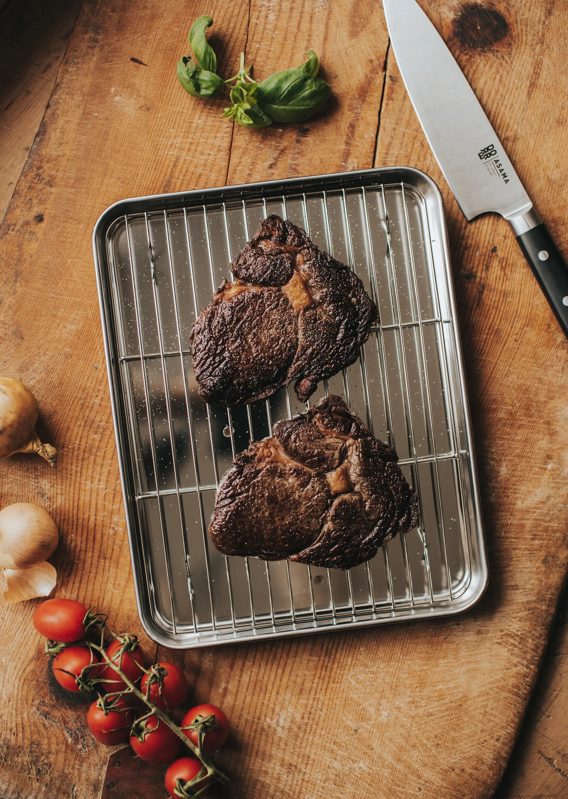 Bandeja gastronorm Gili, Acero inoxidable con rejilla, 31,5 × 24,5 cm Dorre
