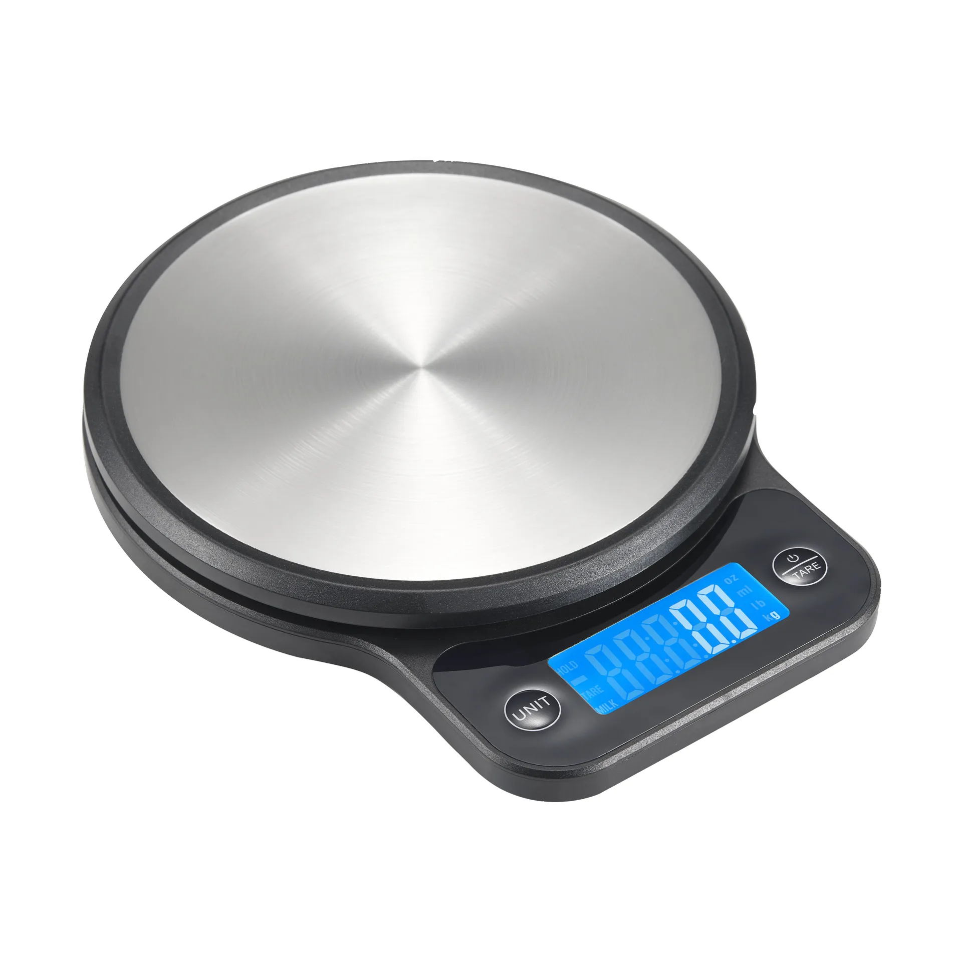 Báscula de cocina Kodi, Acero inoxidable-negro Dorre