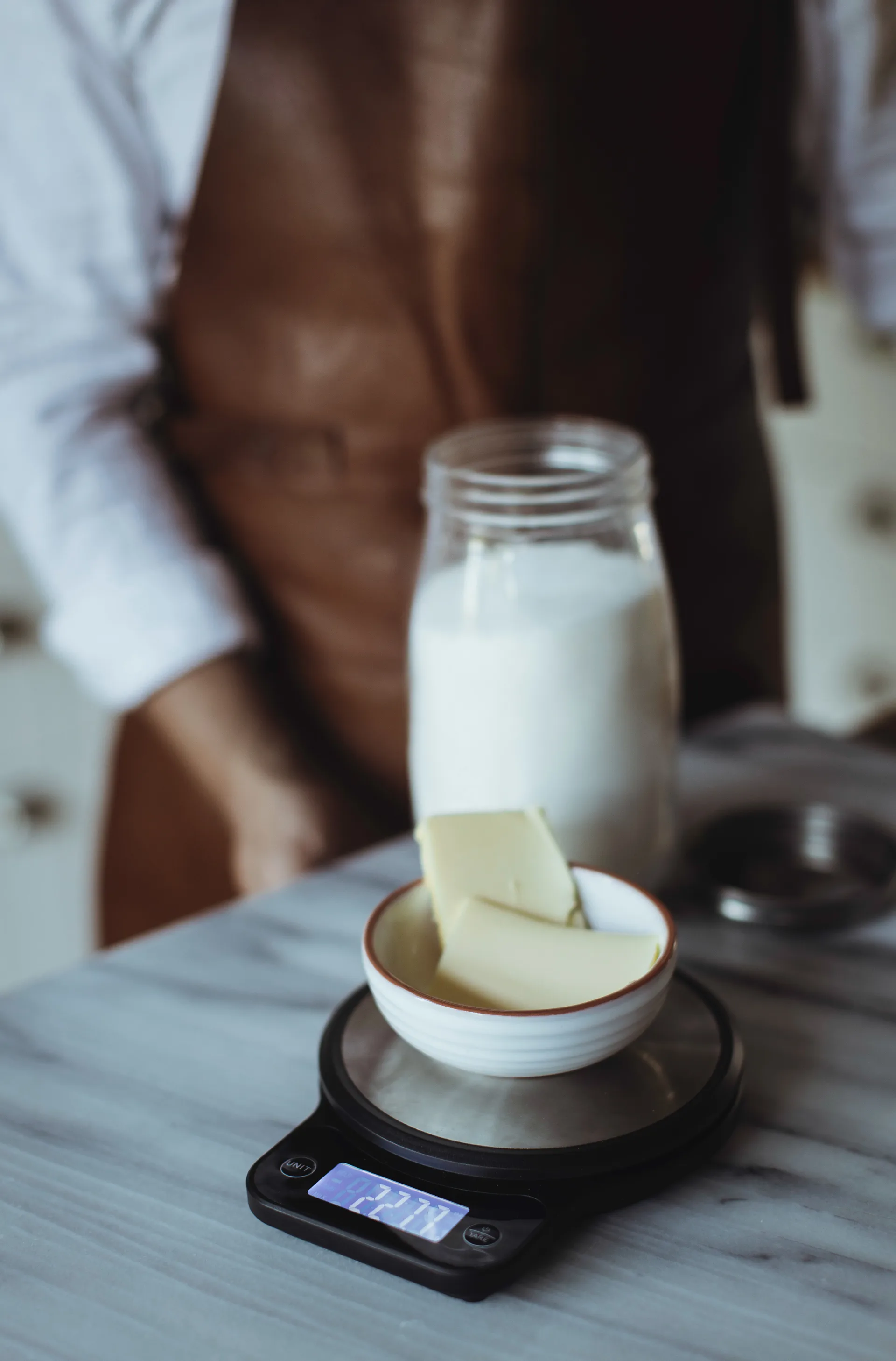 Báscula de cocina Kodi, Acero inoxidable-negro Dorre