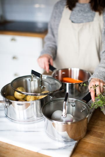 Batería de cocina Kaci 6 piezas - acero inoxidable - Dorre