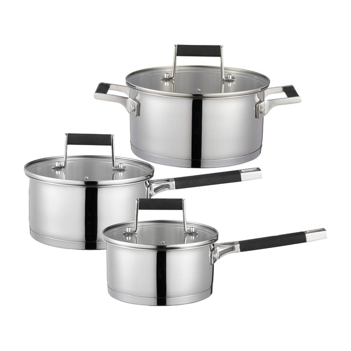 Batería de cocina Kaci 6 piezas - acero inoxidable - Dorre