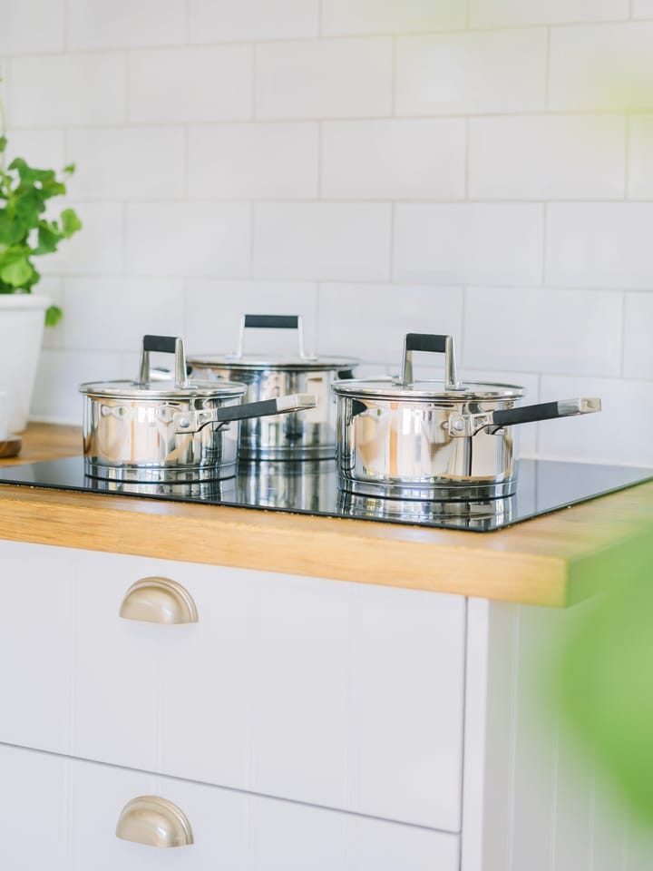 Batería de cocina Kaci 6 piezas, acero inoxidable Dorre