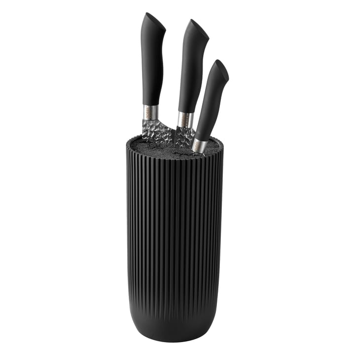 Bloque de cuchillos Kiki 24 cm, Negro Dorre