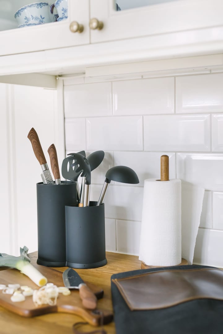 Bloque de cuchillos y soporte para utensilios de cocina Vida 23 cm, negro Dorre