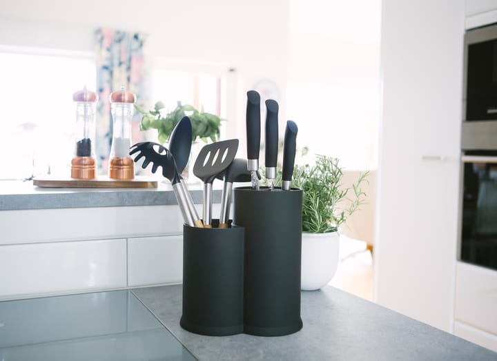 Bloque de cuchillos y soporte para utensilios de cocina Vida 23 cm, negro Dorre
