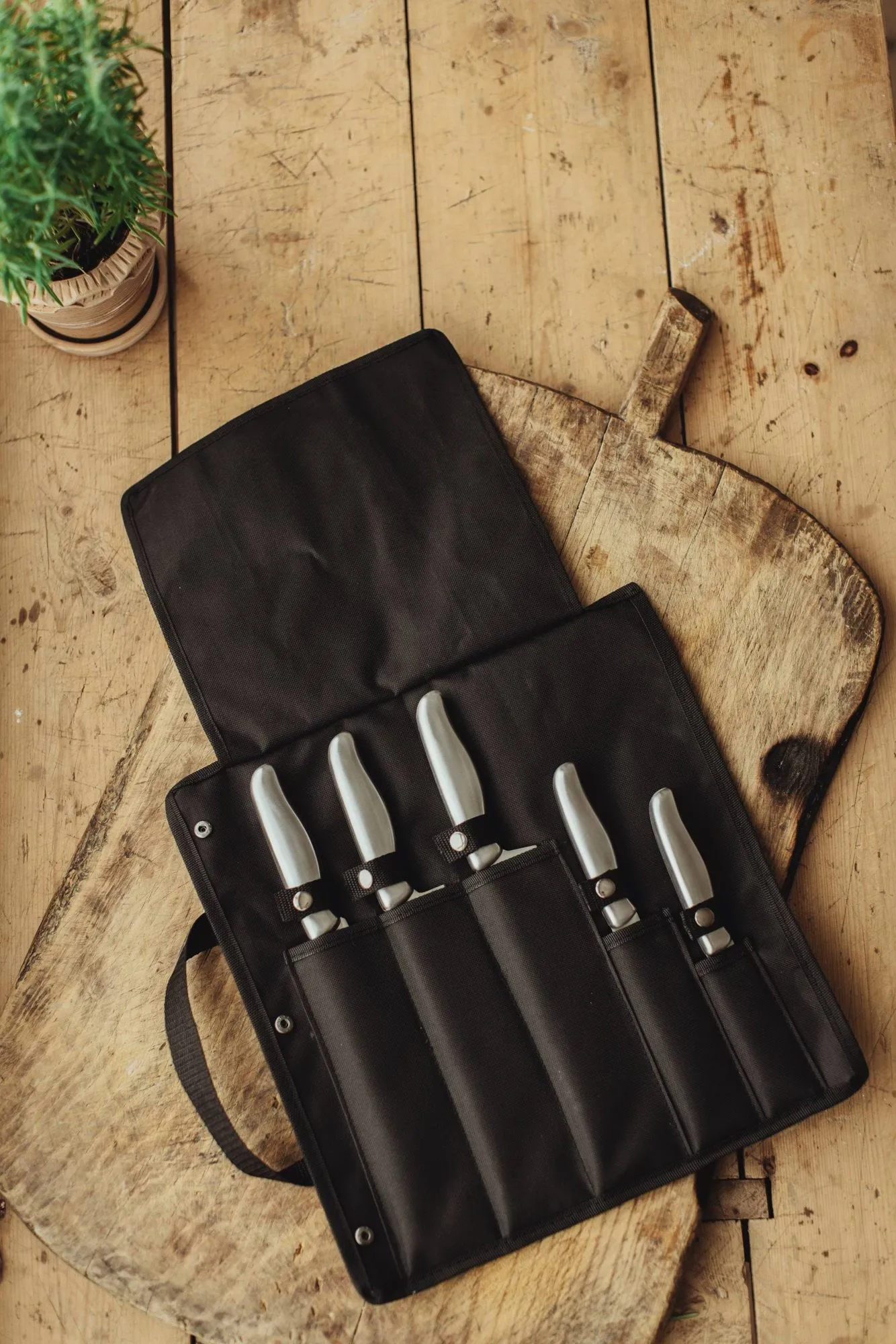Bolsa para cuchillos Calgary, Acero inoxidable, 6 piezas Dorre