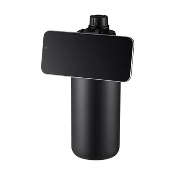 Botella de agua Flory de doble pared con imán 0,9 L - Negro-gris - Dorre