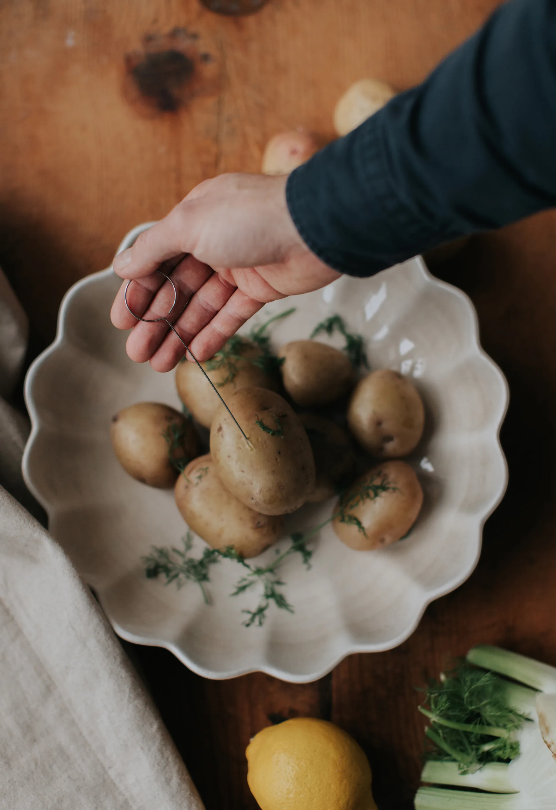 Brochetas para patata y verdura Pihoo 2-pack, Acero inoxidable Dorre