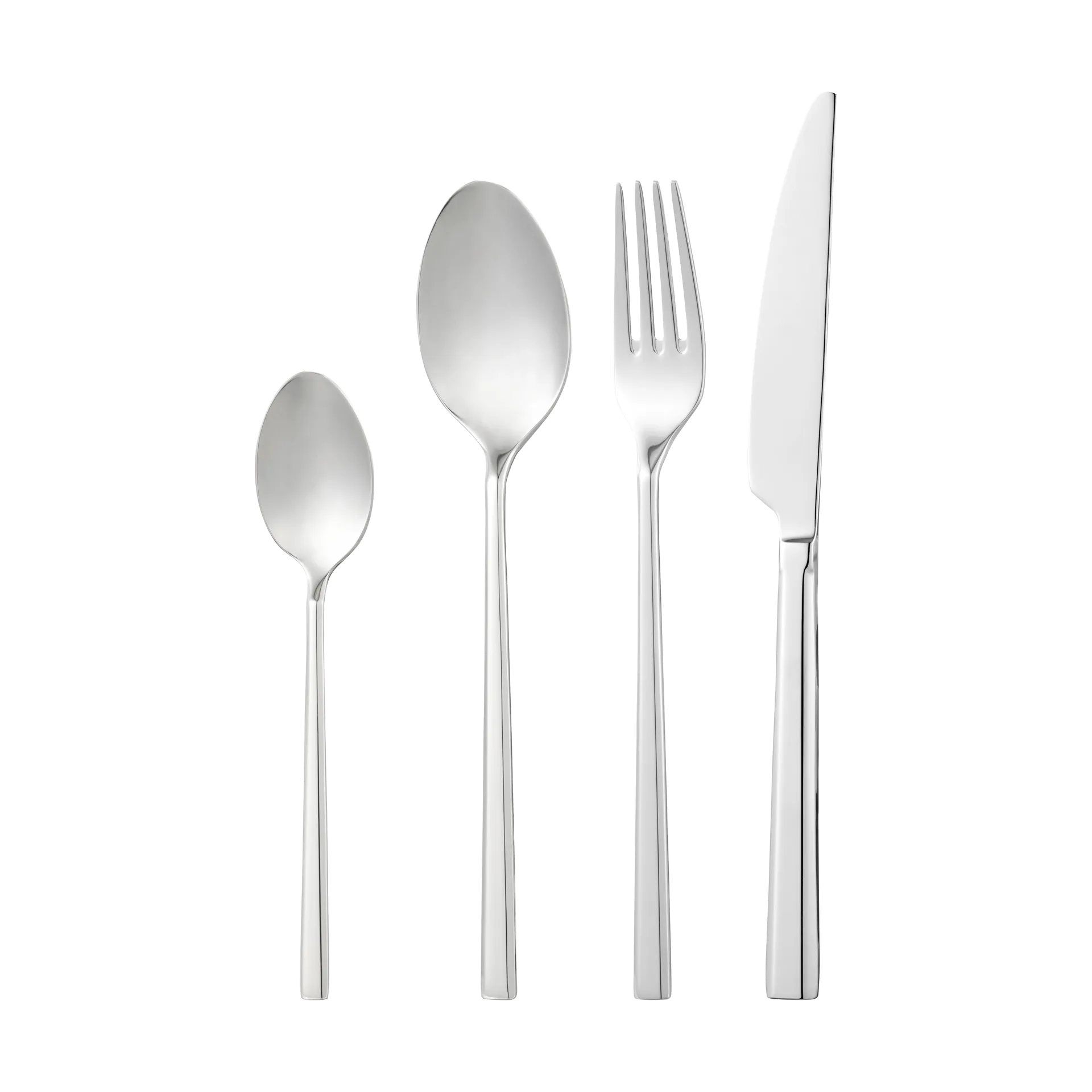 Cubertería Clara de acero inoxidable, 24 piezas Dorre