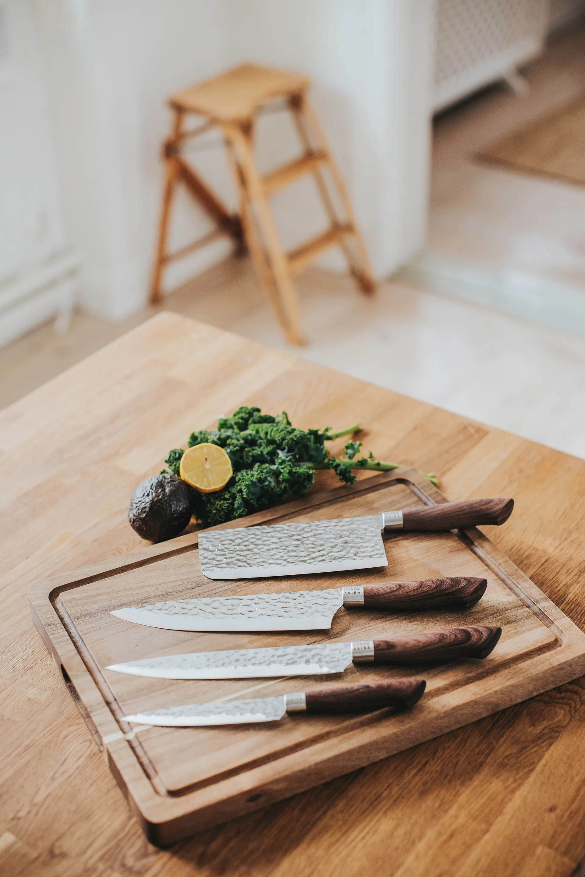 Cuchillo chino de chef Akira 30 cm, Marrón Dorre